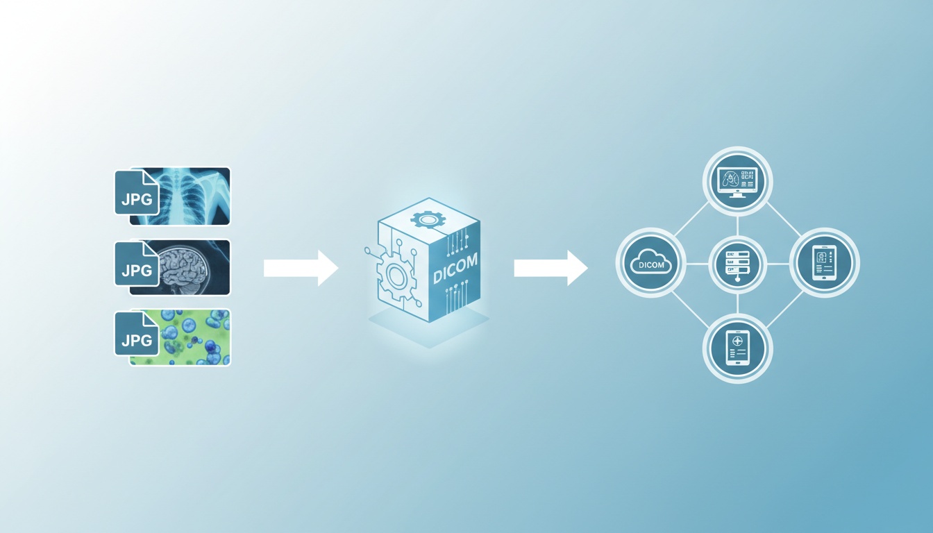 Hoe meerdere JPEGs naar DICOM te converteren - Een gids voor medische faciliteiten - Gemaakt door PostDICOM